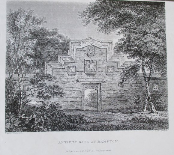 The Gateway, Rampton Taken from the book 'Southwell Minster' by Dickenson yr 1801