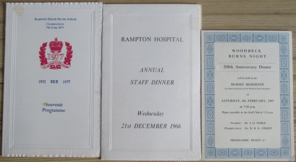 Rampton Hospital Programme of Events (Covers)